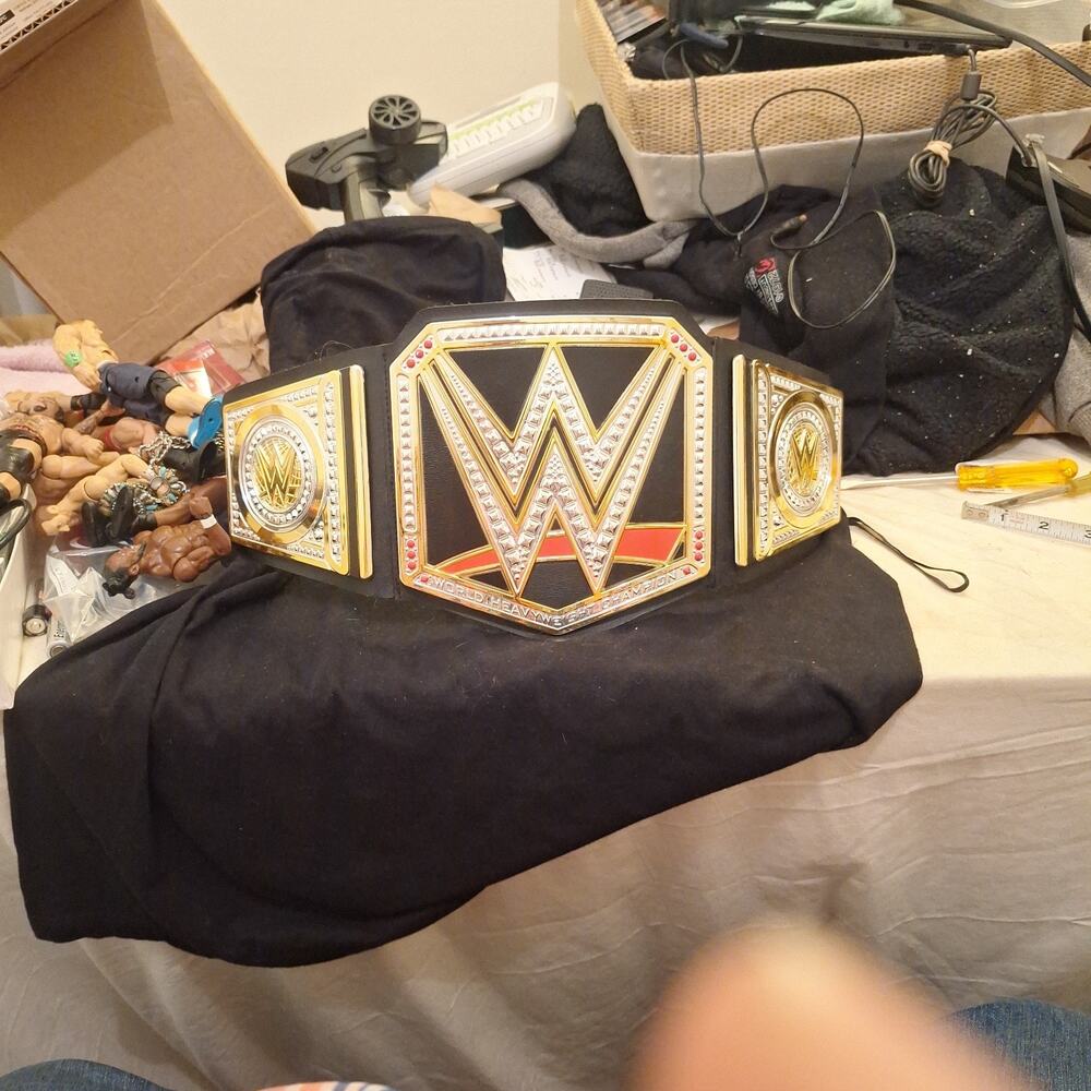 WWE World Heavyweight Champion Belt Replica Mattel Wrestling Title
